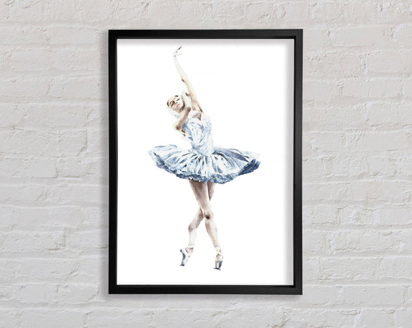 White Ballerina 3 Framed Print