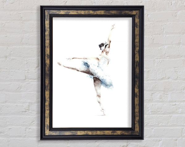 White Ballerina 4 Framed Print