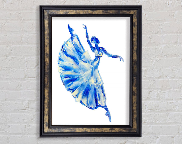 Blue Ballerina 11 Framed Print