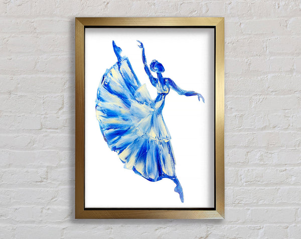 Blue Ballerina 11 Framed Print