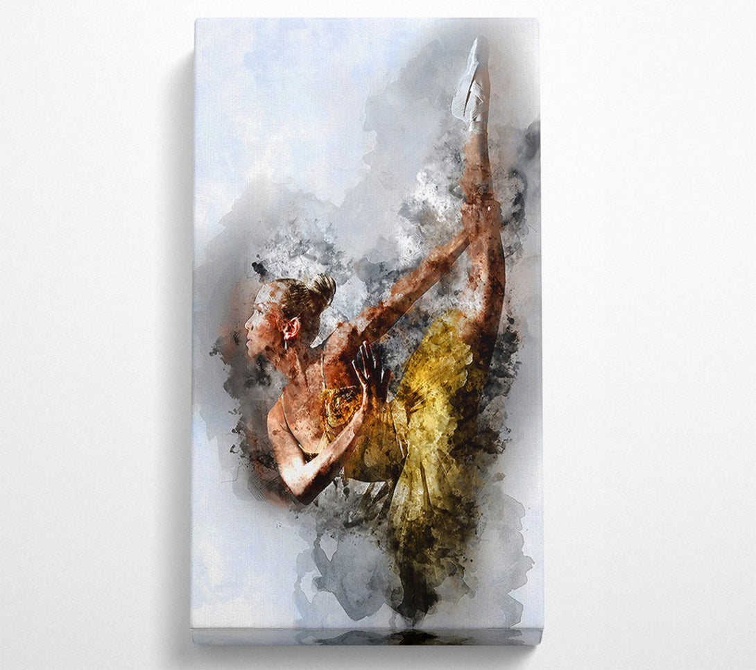  A Canvas Print of Golden Ballerina 2 Canvas Art