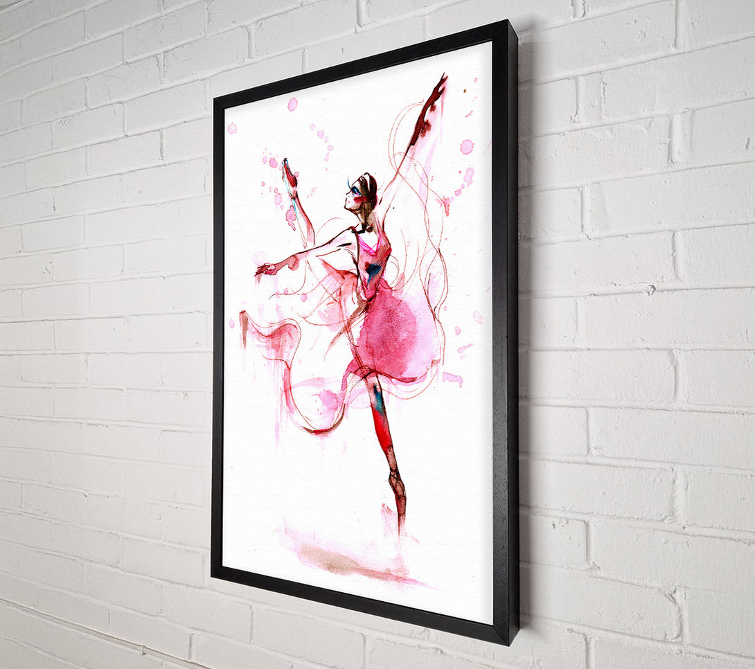  A Canvas Print of Pink Ballerina 1 Canvas Print