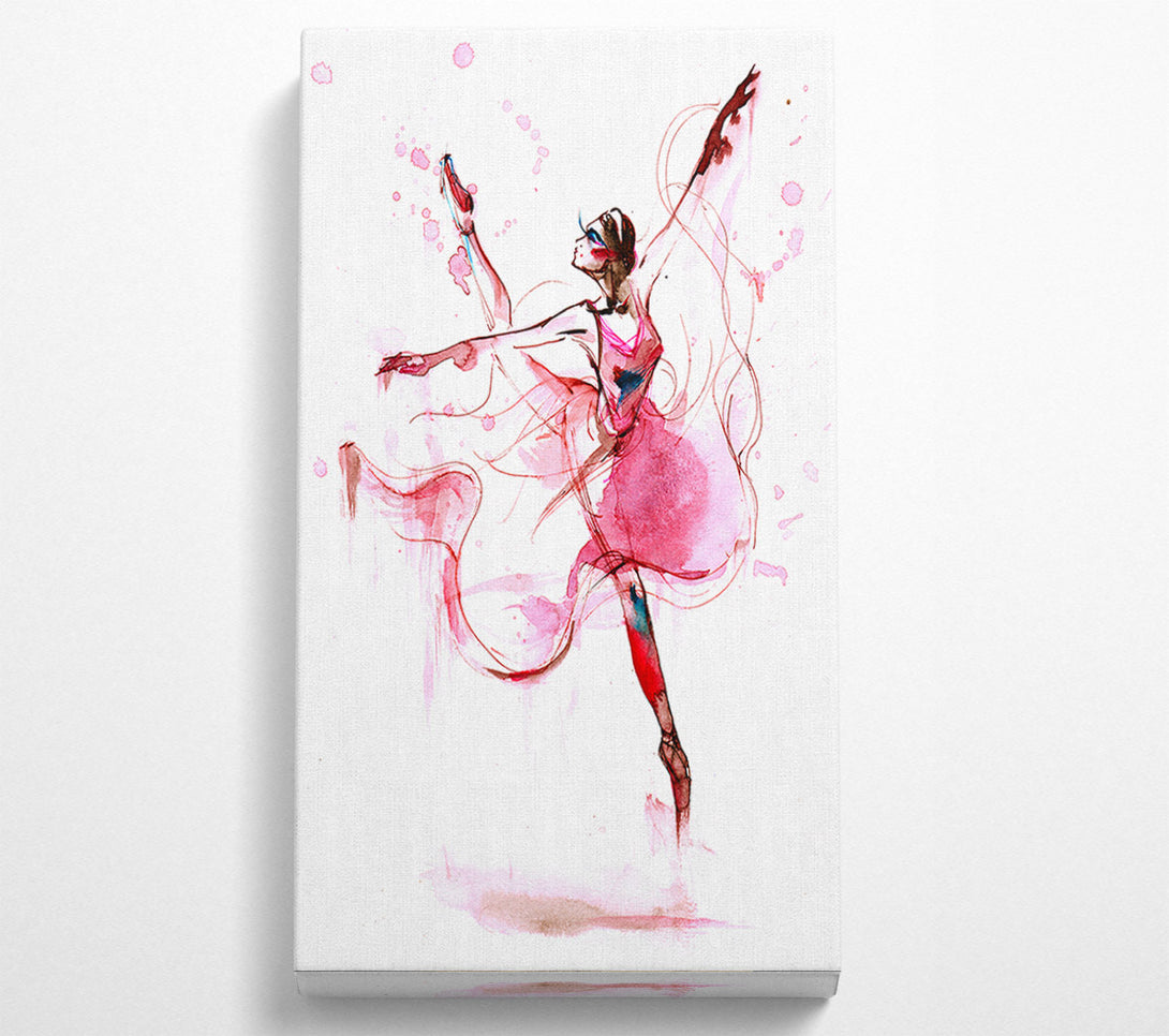  A Canvas Print of Pink Ballerina 1 Canvas Print