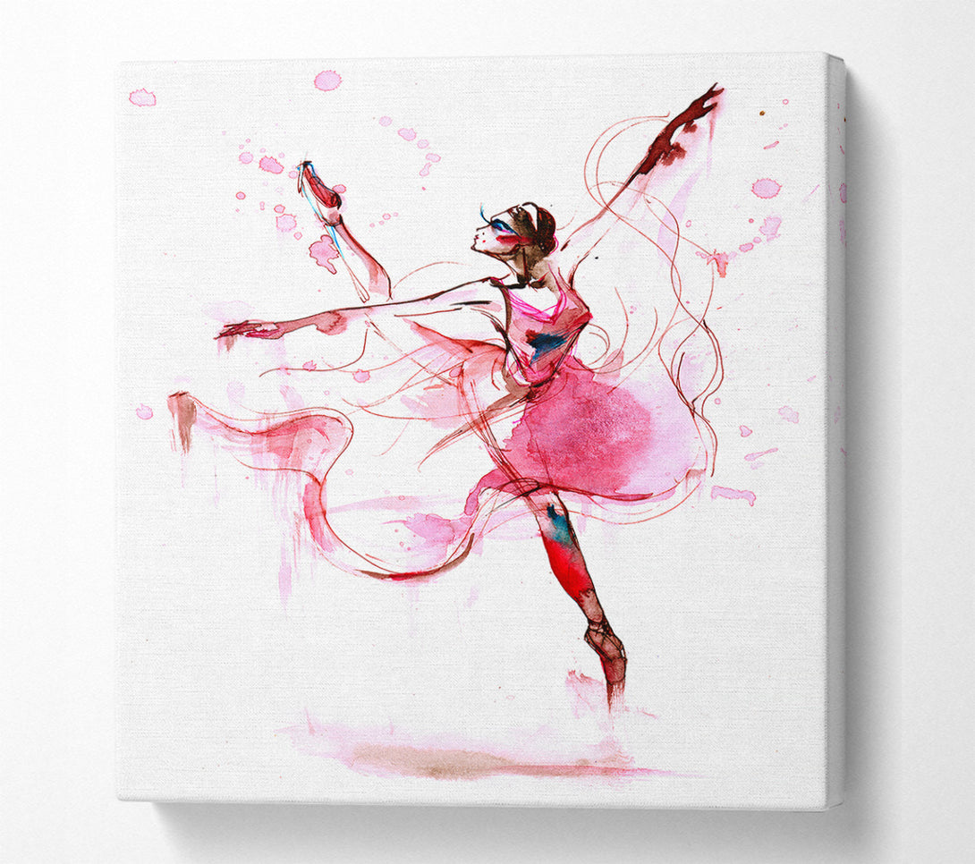  A Canvas Print of Pink Ballerina 1 Canvas Print