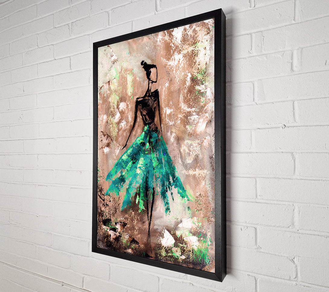  A Canvas Print of Dancing Dress 2 Canvas Print