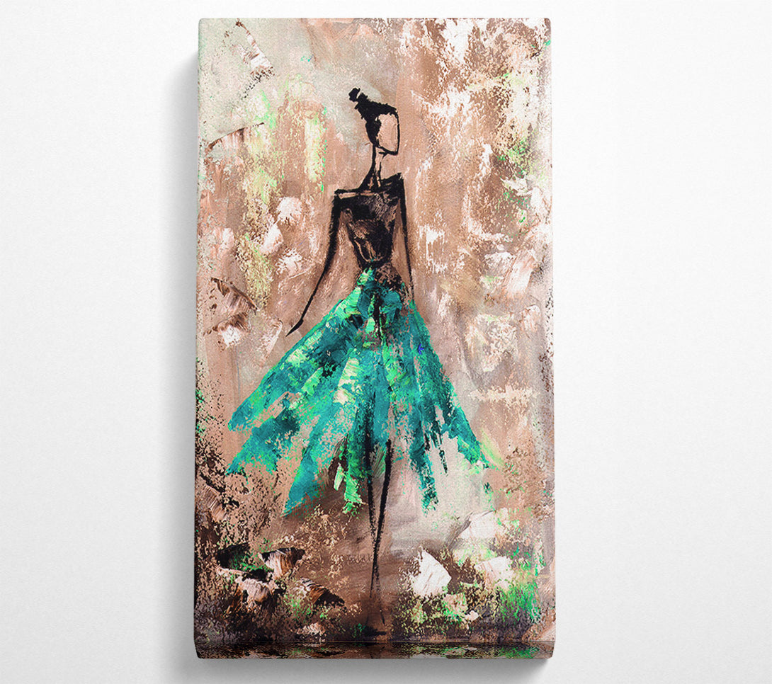  A Canvas Print of Dancing Dress 2 Canvas Print