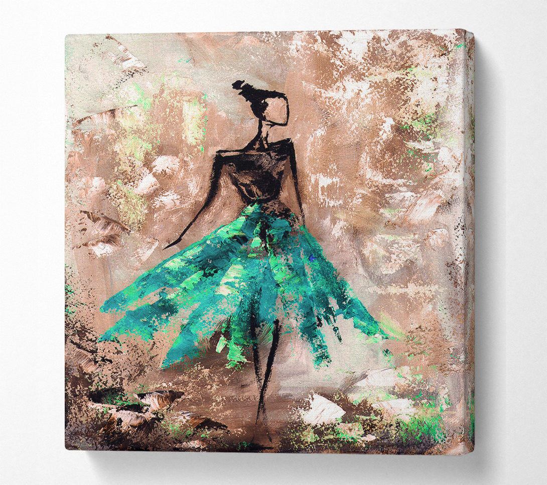  A Canvas Print of Dancing Dress 2 Canvas Print