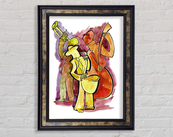 Feeling The Music 1 Framed Print