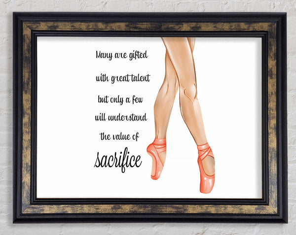 Ballerina Shoes 6 Framed Print