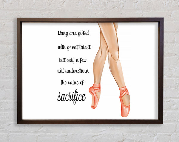 Ballerina Shoes 6 Framed Print