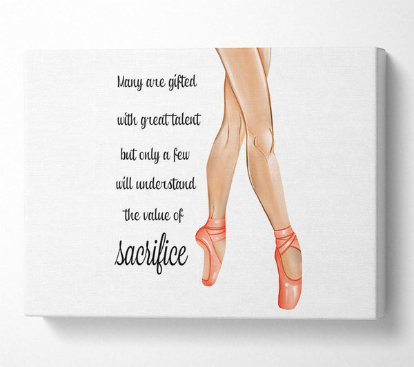  A Canvas Print of Ballerina Shoes 6 Canvas Wall Art