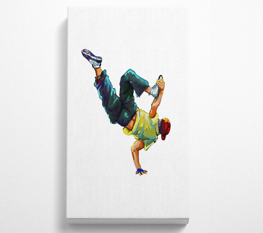  A Canvas Print of Break Dancing 1 Canvas Print