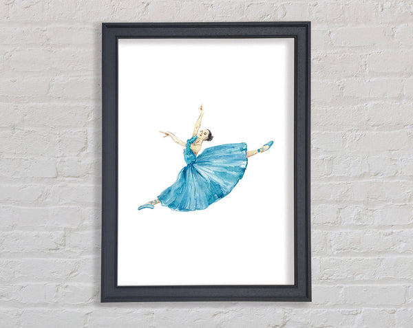 Blue Ballerina 6 Framed Print