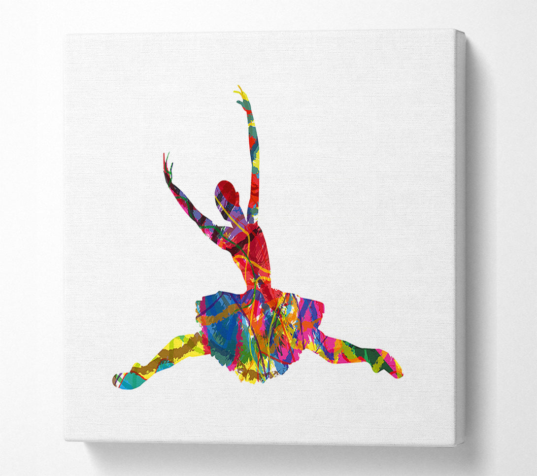  A Canvas Print of Rainbow Ballerina 2 Canvas Art