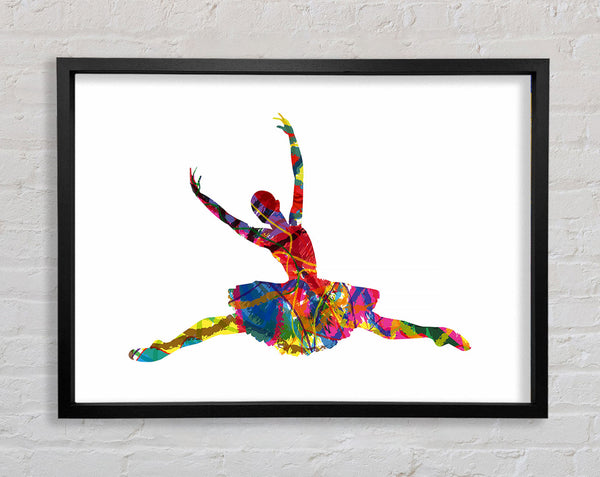 Rainbow Ballerina 2 Framed Print