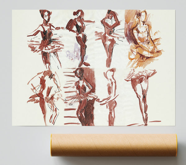 Graceful Ballerina Giclee Print