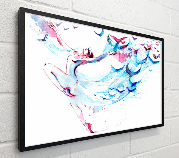 Blue Pink Ballerina 3