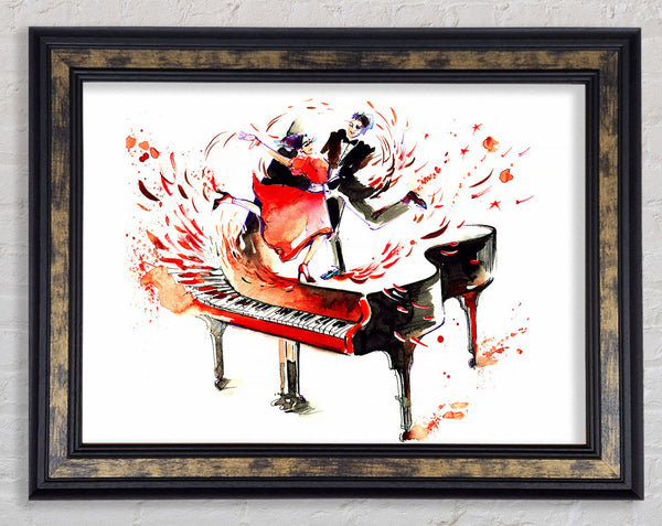Music The Dance Of Live Framed Print