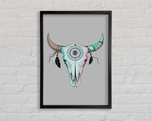 Red Indian Goats Head Framed Print