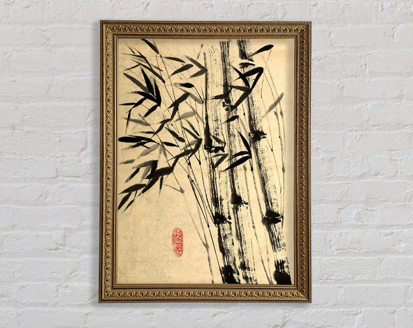 Chinese Bamboo 3 Framed Print