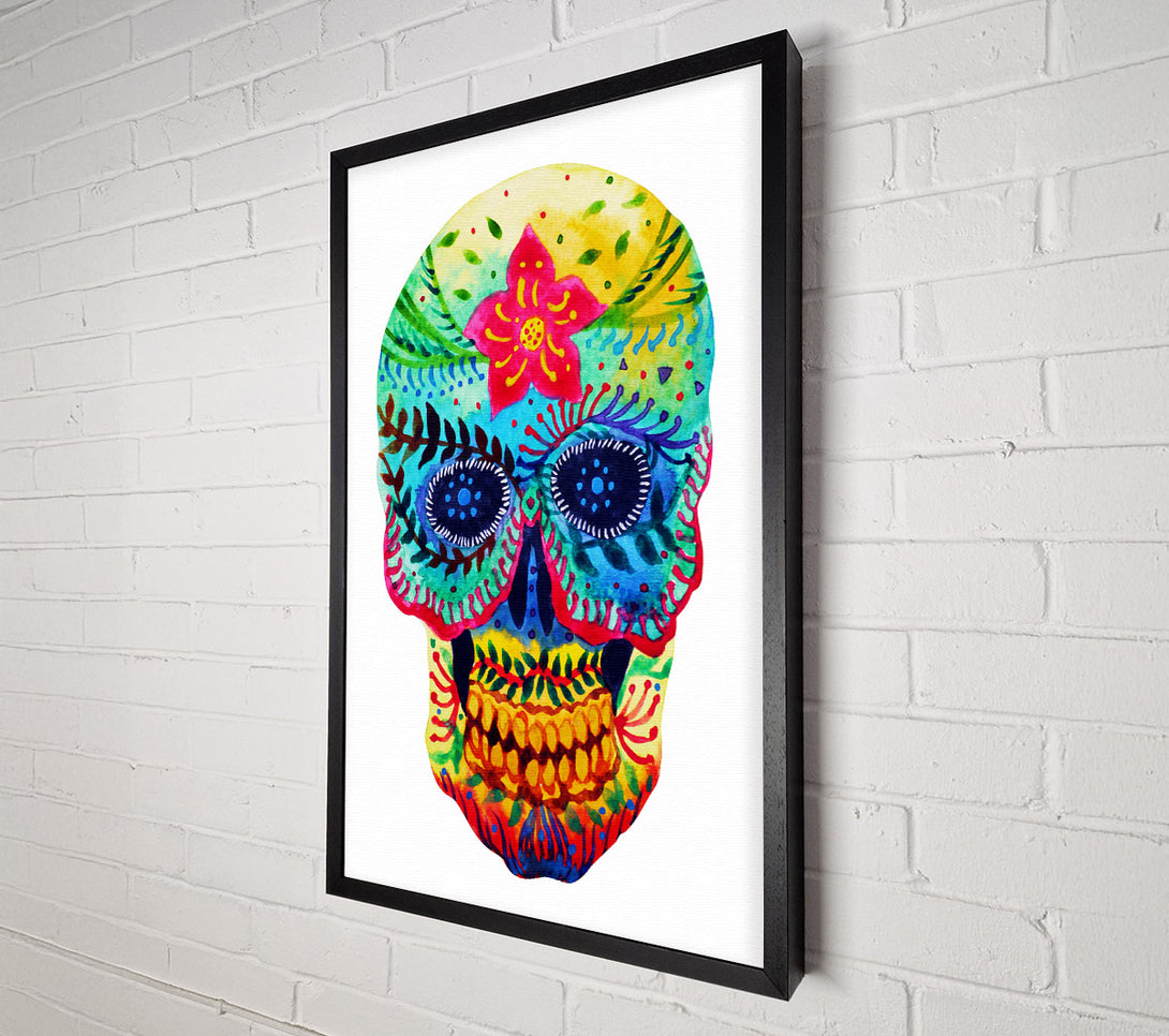  A Canvas Print of Mexican Skull 1 Canvas Wall Art
