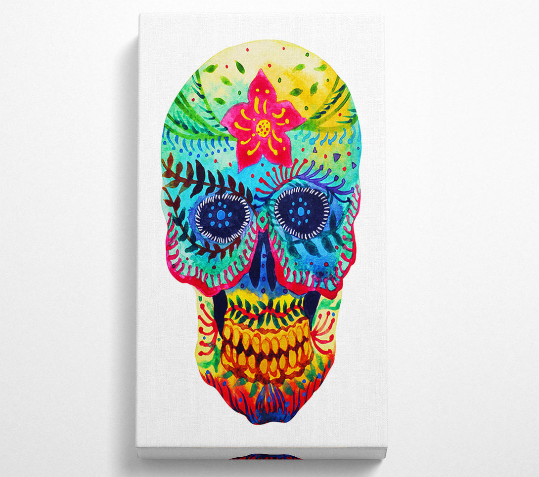 A Canvas Print of Mexican Skull 1 Canvas Wall Art