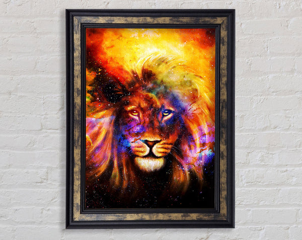 Lion Of The Skies Framed Print