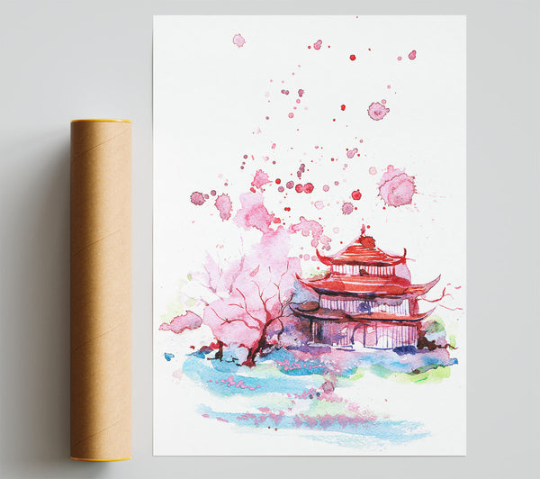 Chinese Watercolour Giclee Print