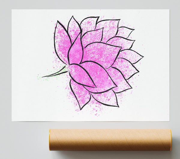 Pink Lotus Flower 1 Giclee Print