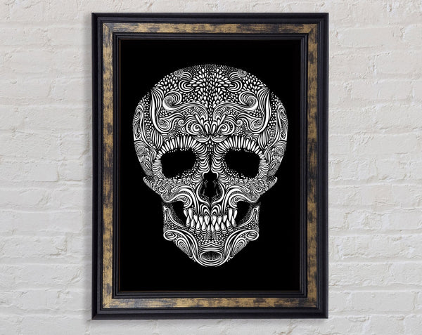 Mexican Skull 3 Framed Print