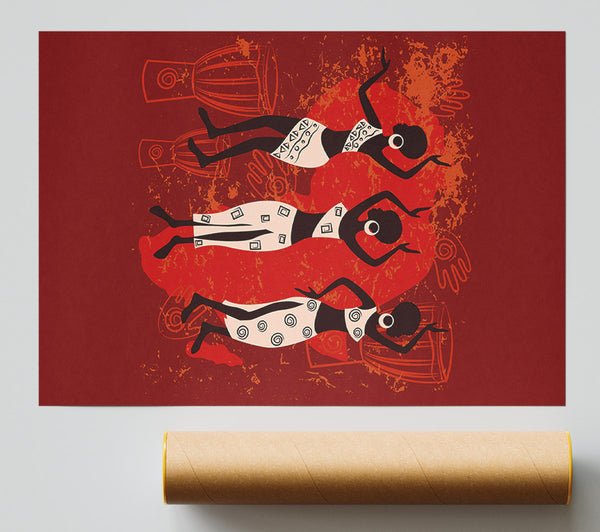 African Tribal Art 25 Print