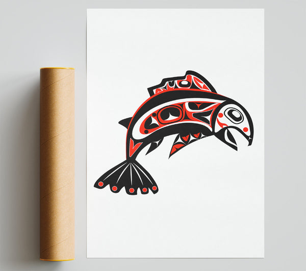 Mayan Fish Giclee Print