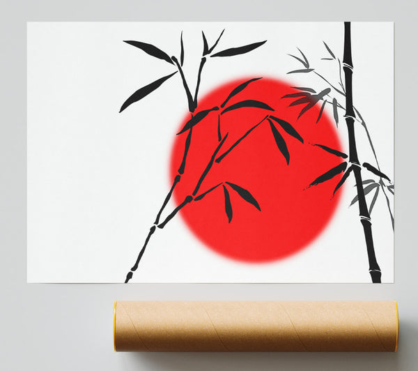 East Asia Bamboo Sun Poster