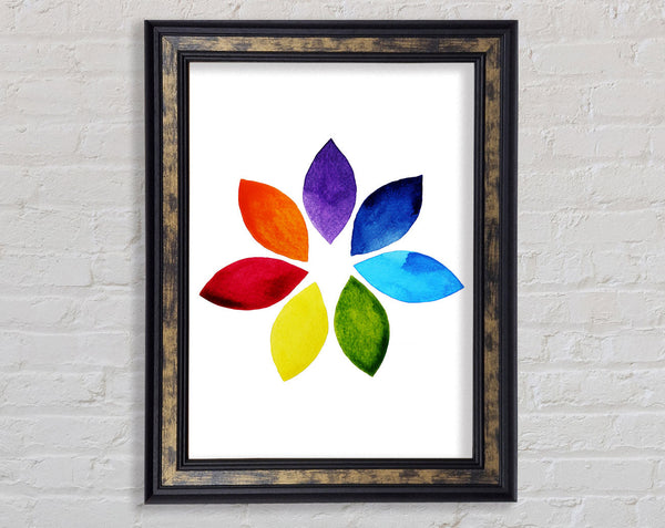 Chakra Lotus Colours Framed Print