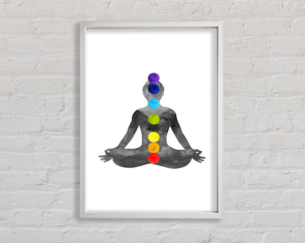 Chakra Meditation Points 1 Framed Print