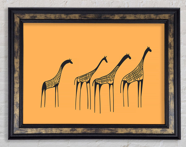 African Giraffe Framed Print