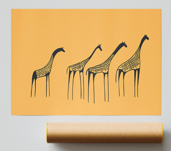 African Giraffe Print