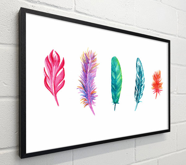 Red Indian Rainbow Feathers