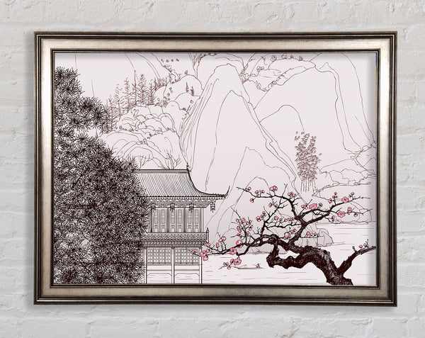 Home Of The Chinese Cherry Blossom Framed Print