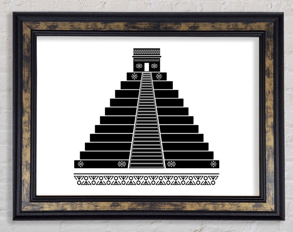 Mayan Temple Chichen Itza Framed Print