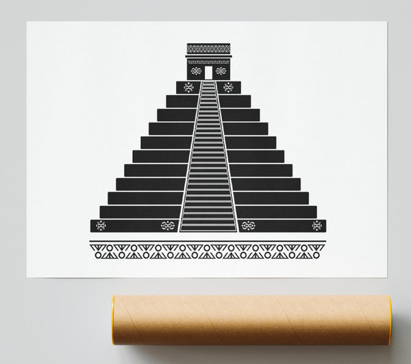 Mayan Temple Chichen Itza Giclee Print