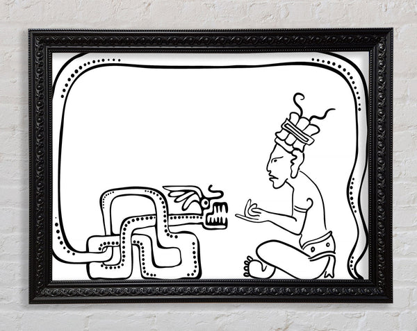 Mayan Art 4 Framed Print