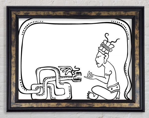 Mayan Art 4 Framed Print