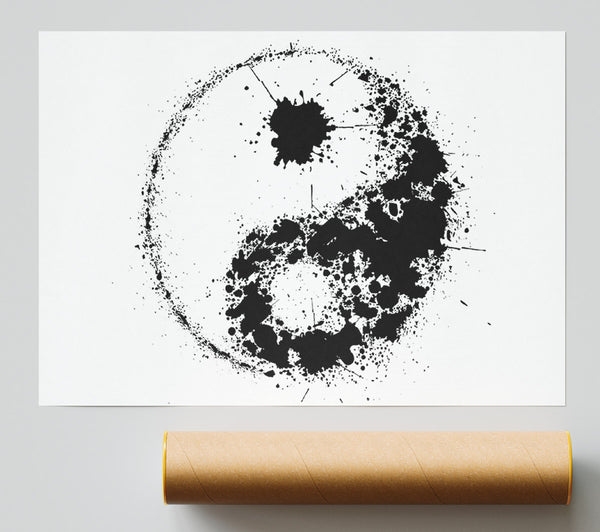 Yin Yang Splash Poster