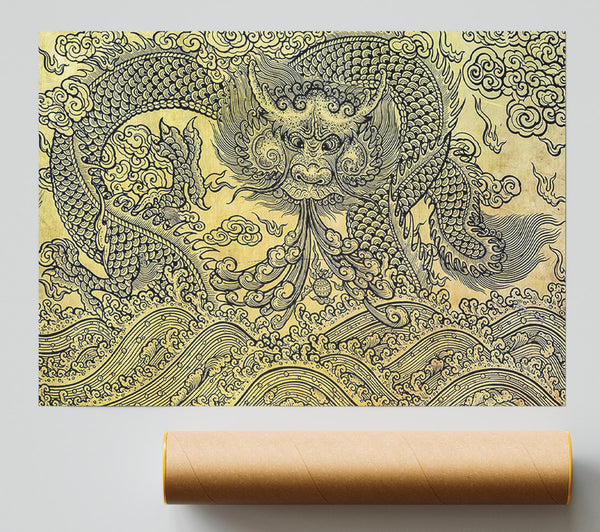 Japanese Dragon Poster