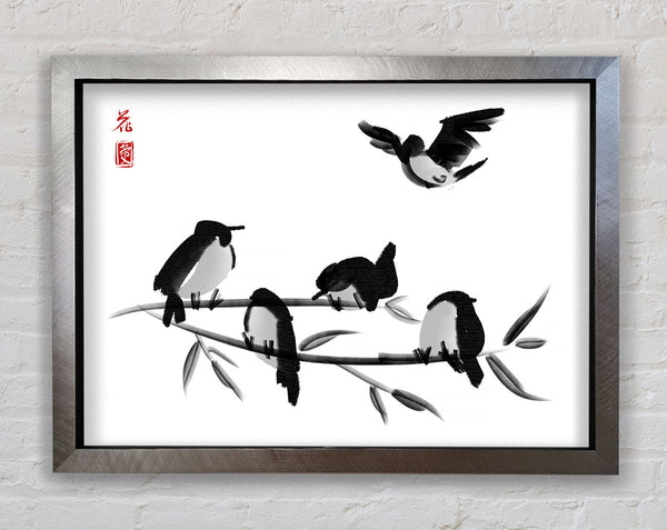 Chinese Birds Framed Print