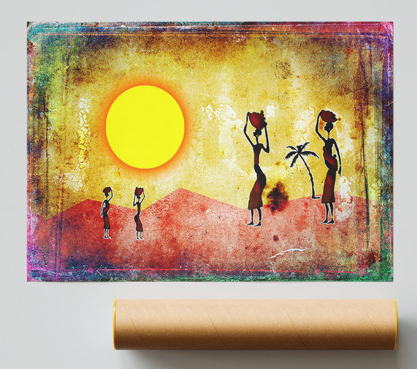 African Tribal Art 2 Giclee Print