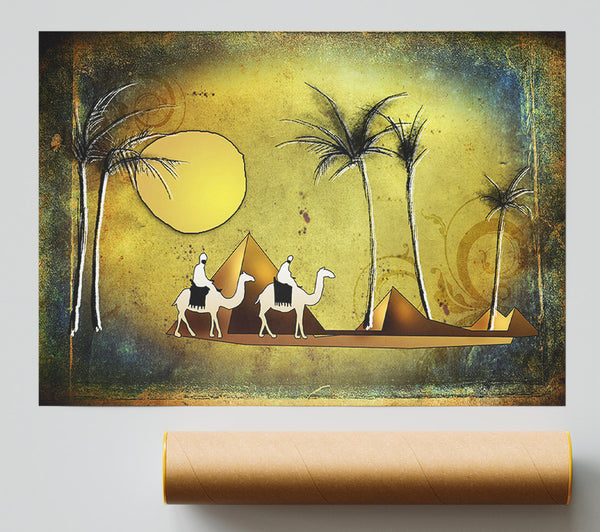 Egyptian Pyramids 4 Poster