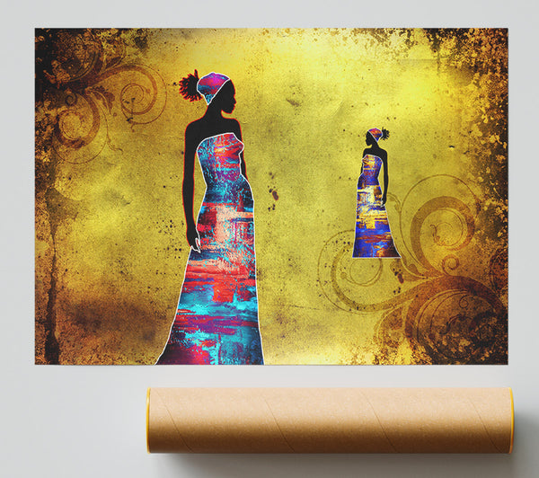 African Tribal Art 4 Print