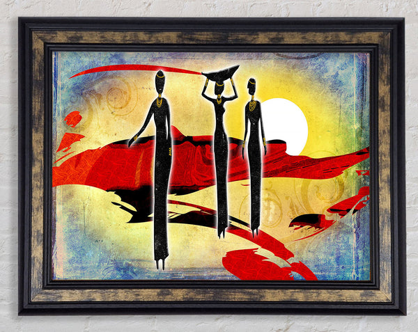 African Tribal Art 6 Framed Print